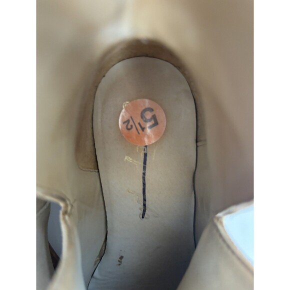 Free People Boots Womens 35 5.5 Tan Booties Ankle V Cut Boho Bohemian Western - Picture 10 of 11